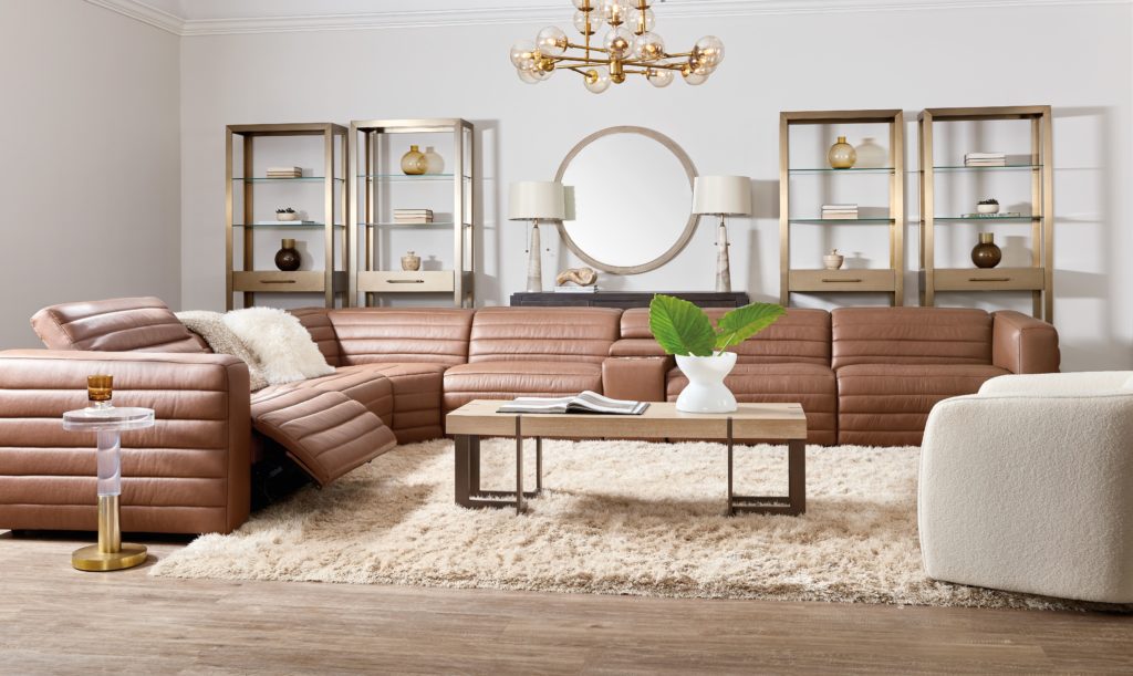 a room scene image of Chatelain Power Recliner Sectional by Hooker Furniture